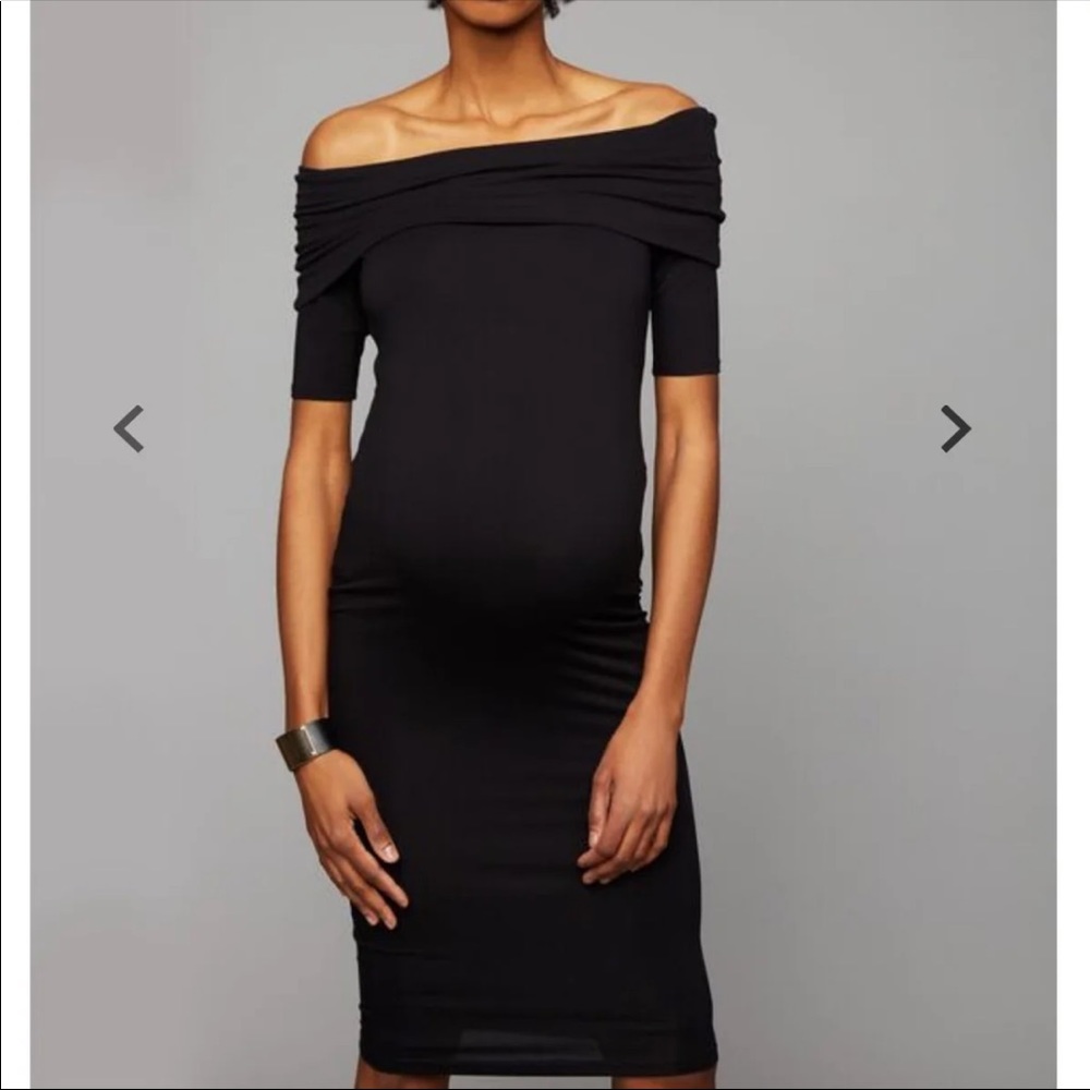 A Pea in the Pod maternity dress black M NWT
